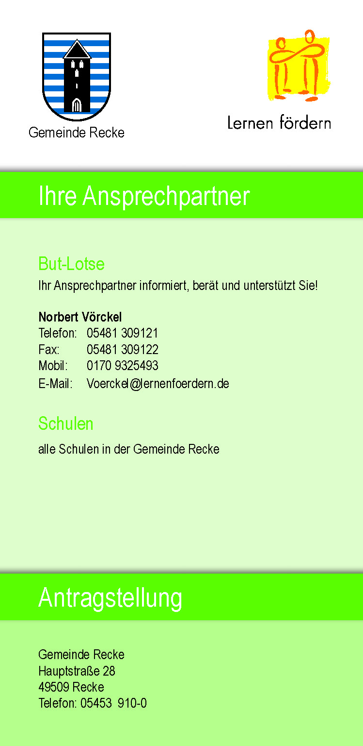 Einleger BuT Recke